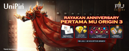 Rayakan Anniversary Pertama MU Origin 3 bareng UniPin
